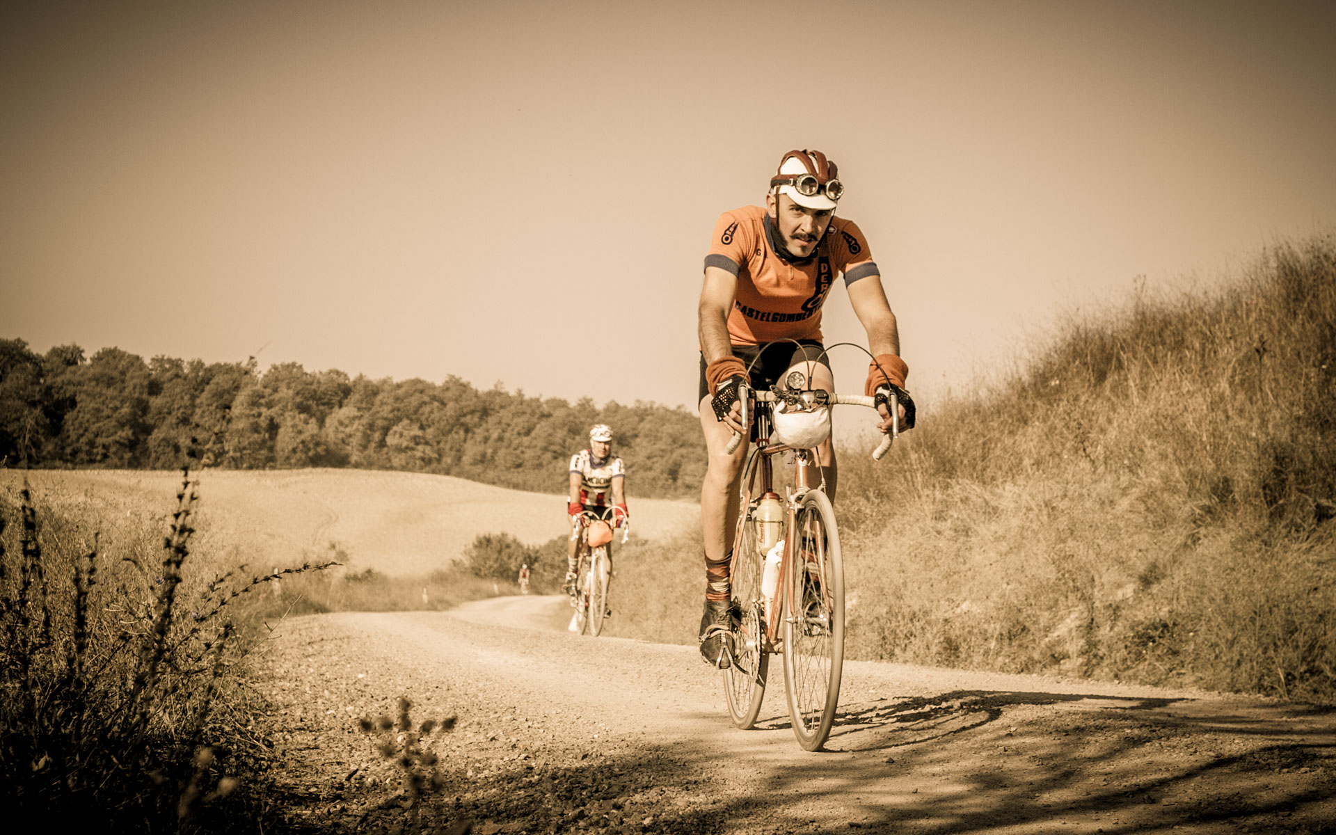 L'Eroica 2014 Foto Ciclista con Sguardo Affaticato e non Solo