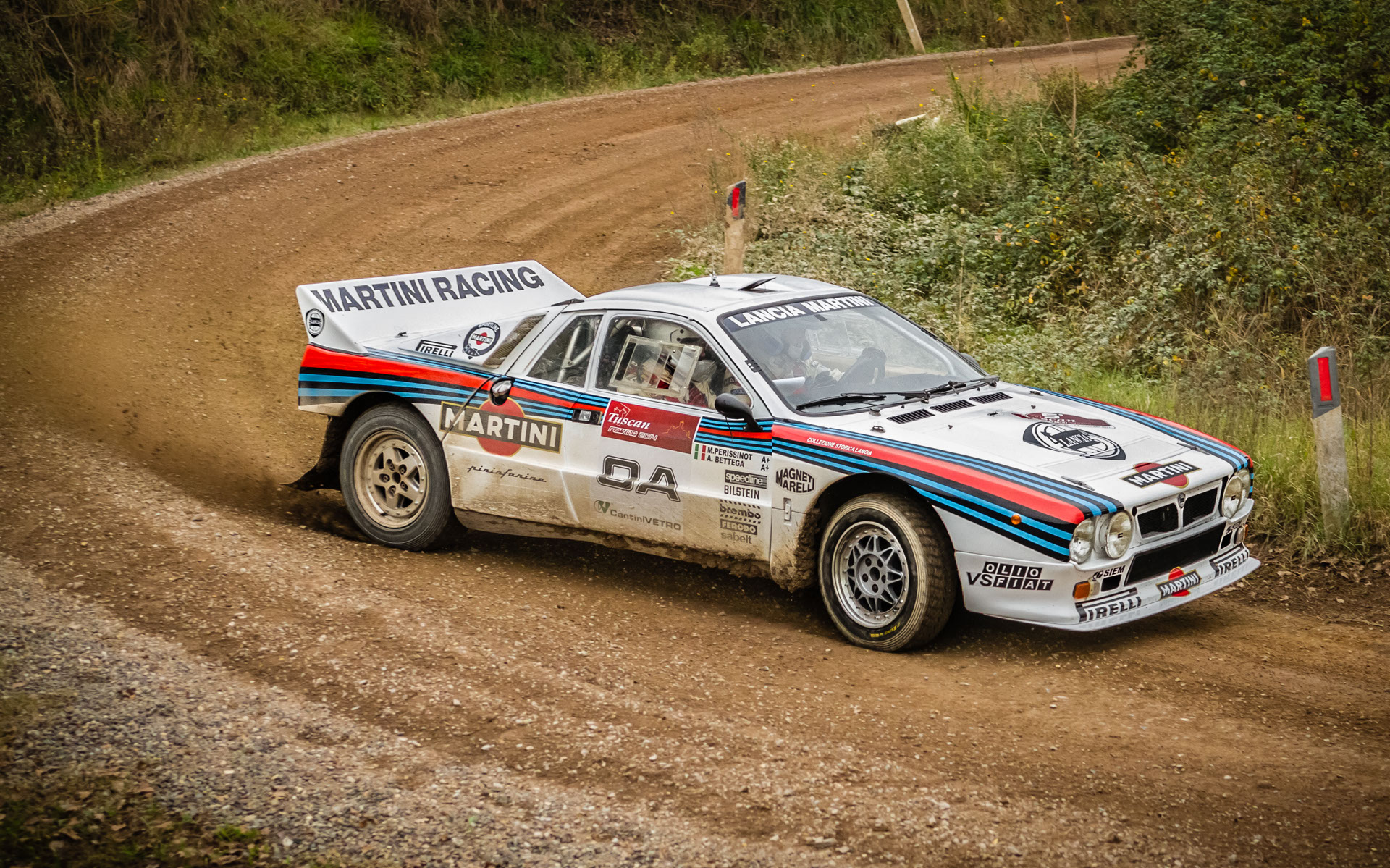 Tuscan Rewind 2014 Foto Lancia Rally 037 Martini Harri Toivonen Francesco Buffi Derapata